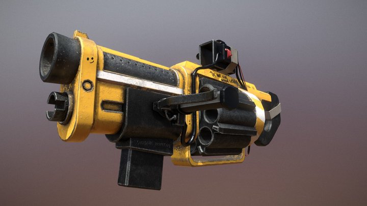 Grenadey the Grenade Launcher 3D Model