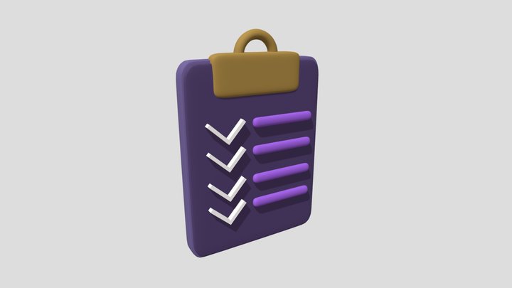 Notepad /  To Do / Блокнот (Low poly)
