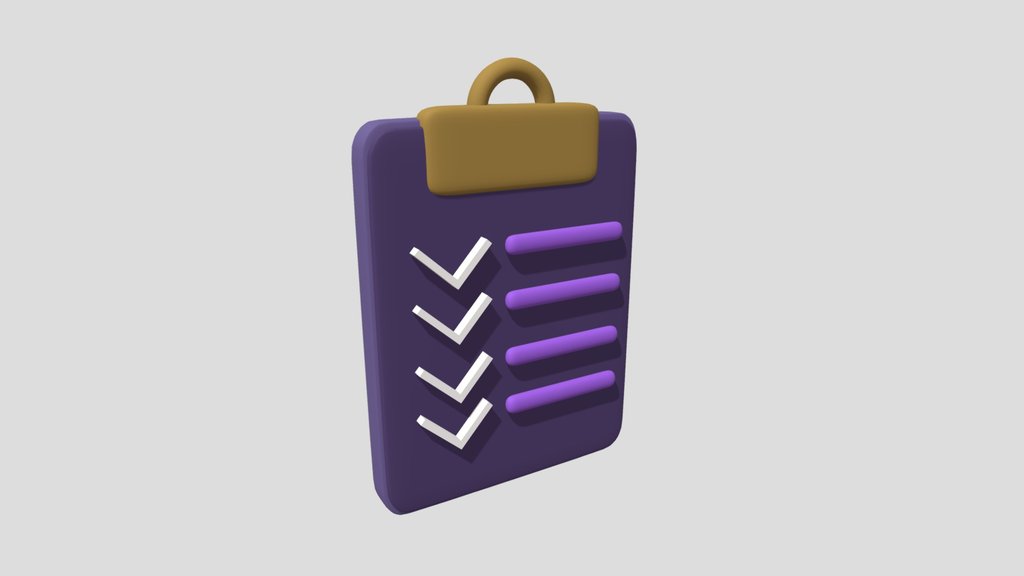 Notepad /  To Do / Блокнот (Low poly)