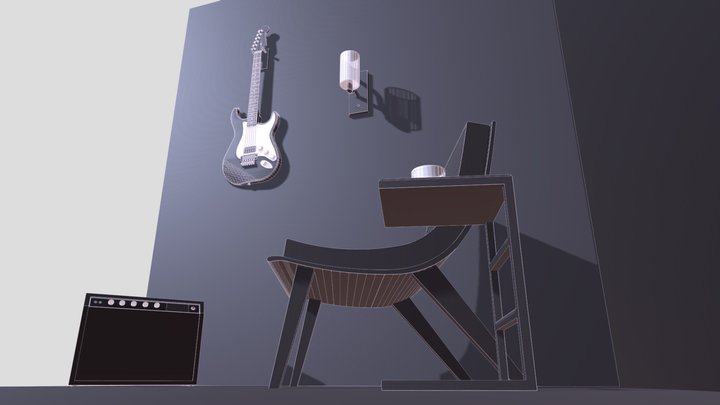 Mid Amp Room 3D Model