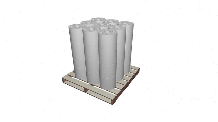 Tecoblock 300D Block Pallet 3D Model
