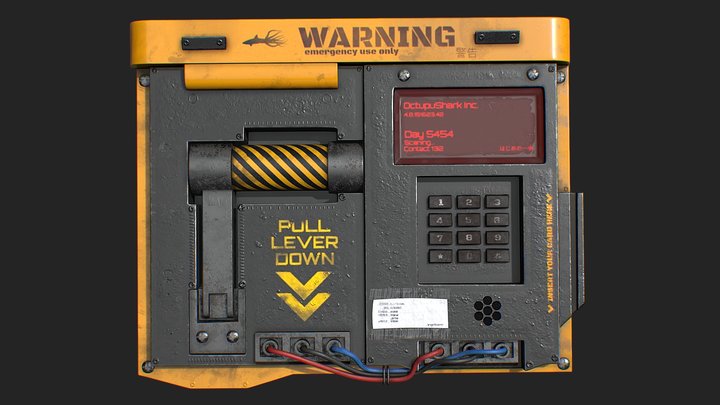 Warning Control Panel 3D Model