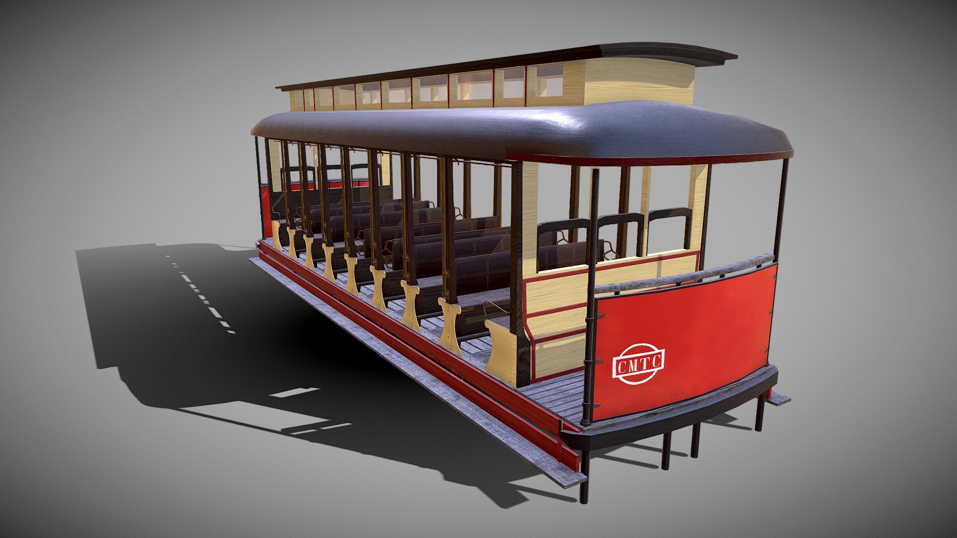 Playground Tram — Sketchfab embed 3D viewer