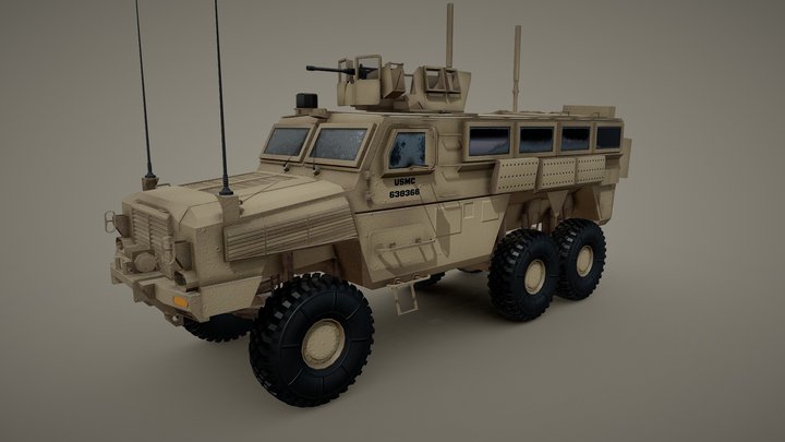 RG-33 MRAP LOW POLY 3D Model