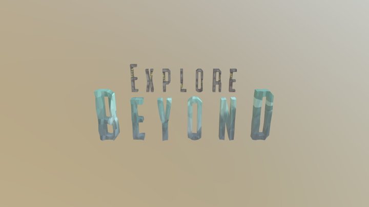 Logo Explore Beyound 3D Model