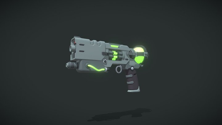 Potion Flask Gun Draft 3D Model