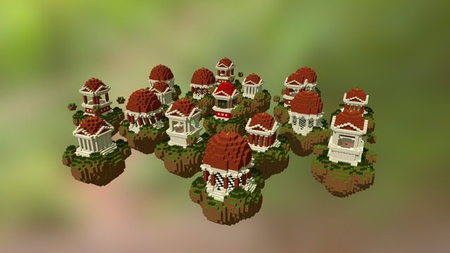 SkyWars Map: Rome 2 3D Model