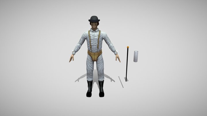 Alex Delarge - A Clockwork Orange 3D Model
