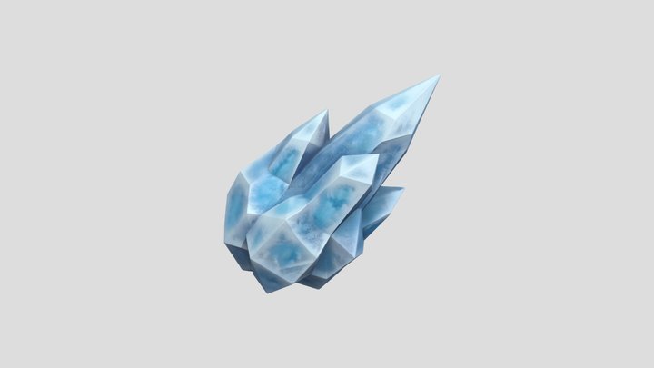 Stylized Ice shard 3D Model