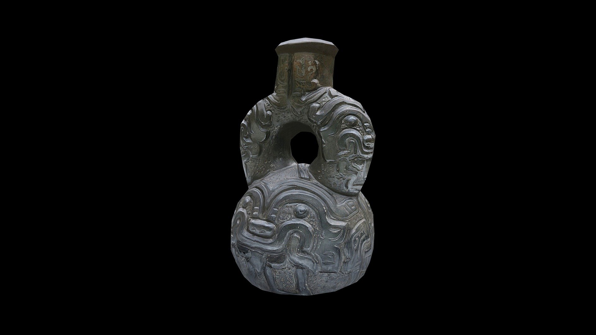 Botella - 204002 (Chavín) — Sketchfab embed 3D viewer