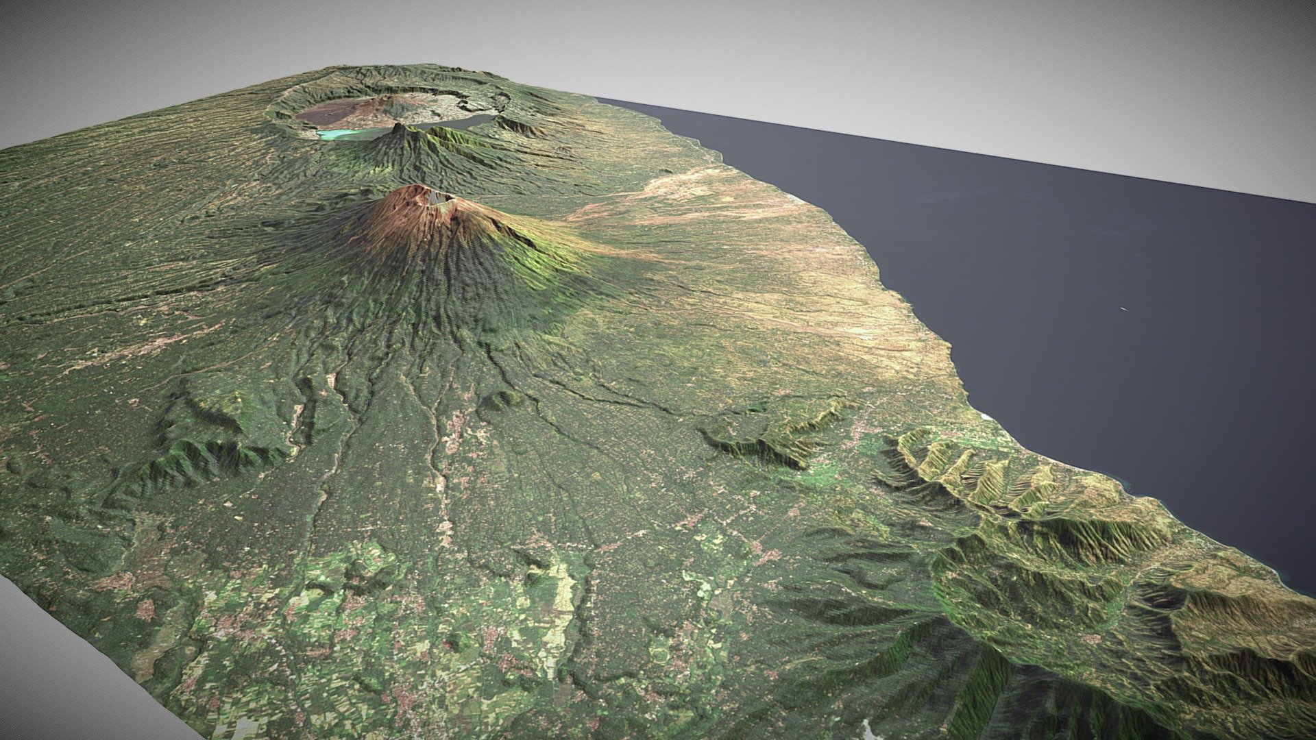 Mount Agung (Gunung Agung) Area, Bali Indonesia - Buy Royalty Free 3D ...