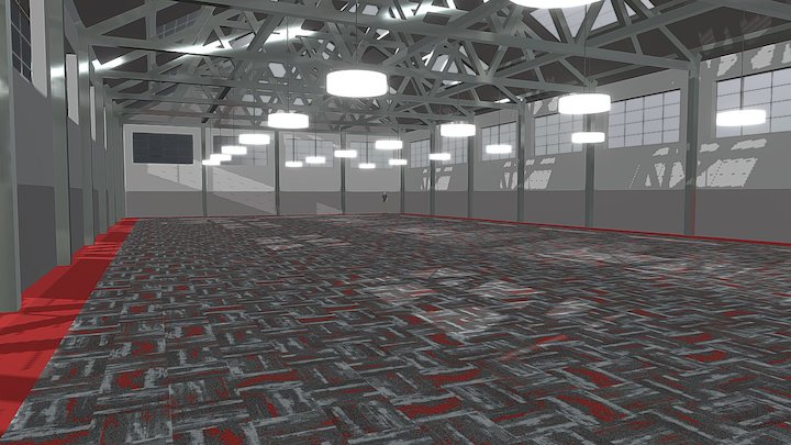 Balsan 'Space to Land' carpet tile VR experience 3D Model