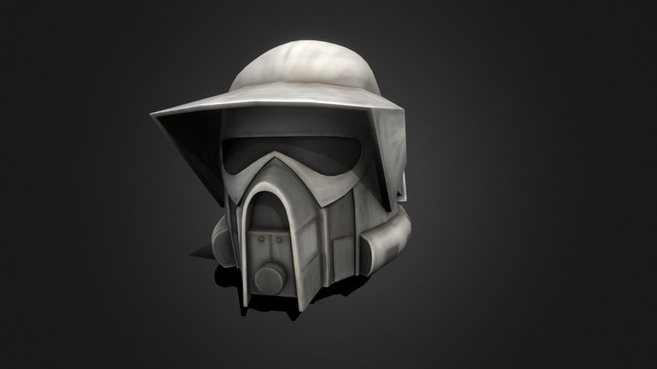 Clone Wars: ARF Helmet 3D Model