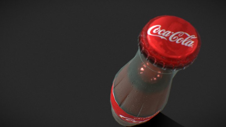 Coca-Cola Glass Bottle 3D Model