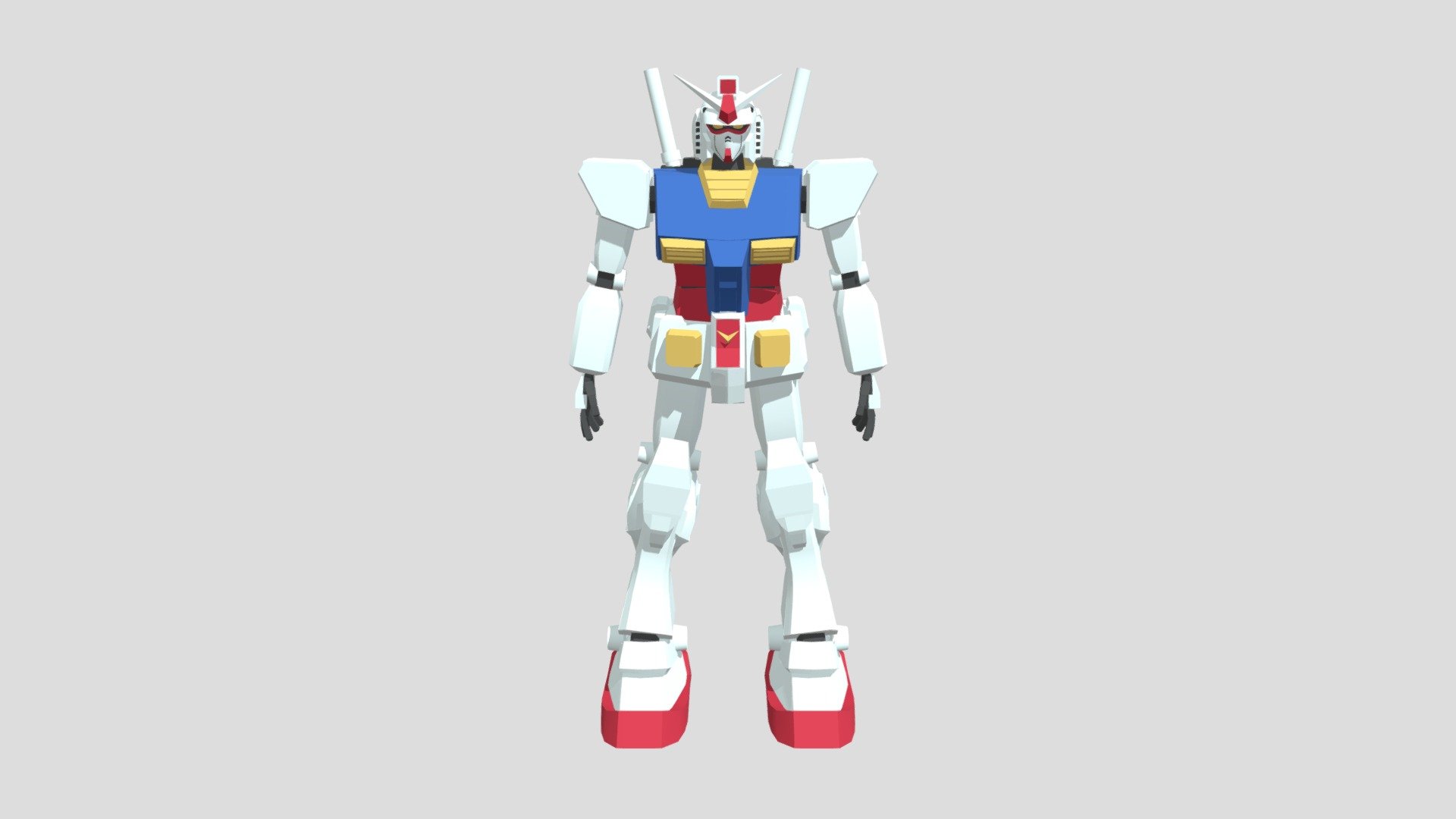 RX-78-2 Gundam Low Poly - Download Free 3D model by Jonathan.C_Arts ...