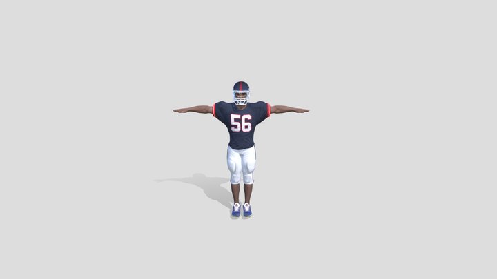 Lawrance Taylor Animation 3D Model