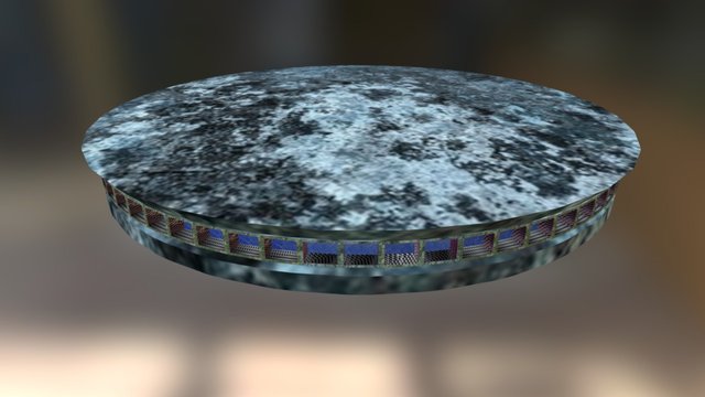Aussichtsplatte vom Gebäude 3D Model