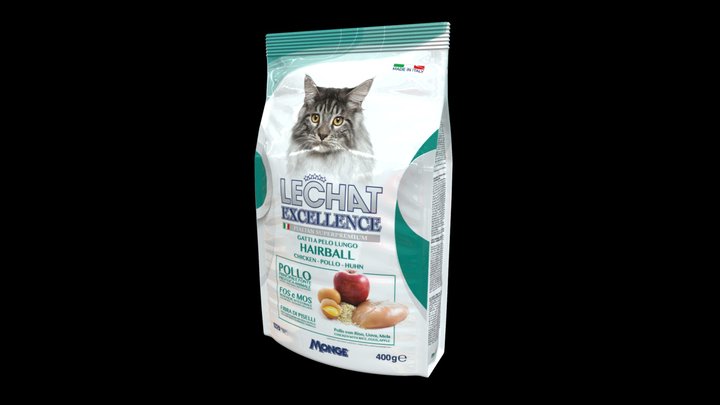 Cat's Food Pack 3D Model
