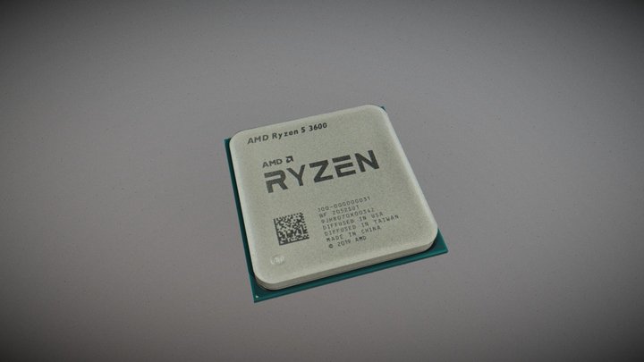 Ryzen 5 3600 3D Model