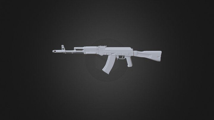 AK-74M v1.0 3D Model