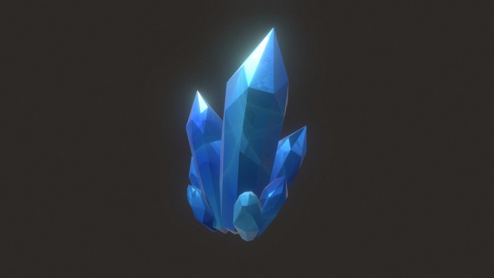 Blue Crystals 3D Model