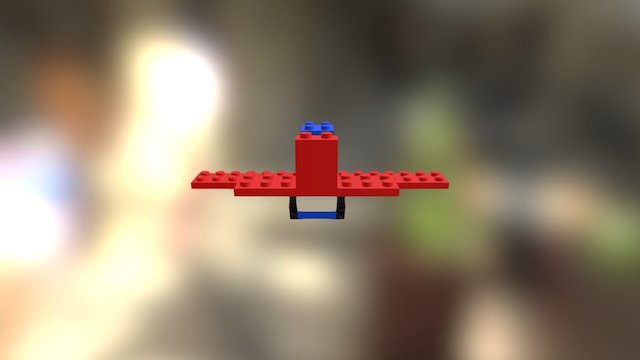 Lego vliegtuigje 3D Model