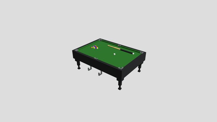Pool Table 3D Model