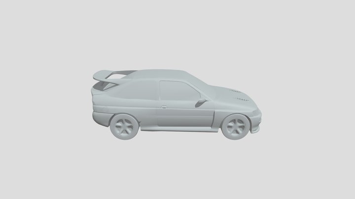 Ford Escort RS Cosworth scale1-70 for 3Dprinting