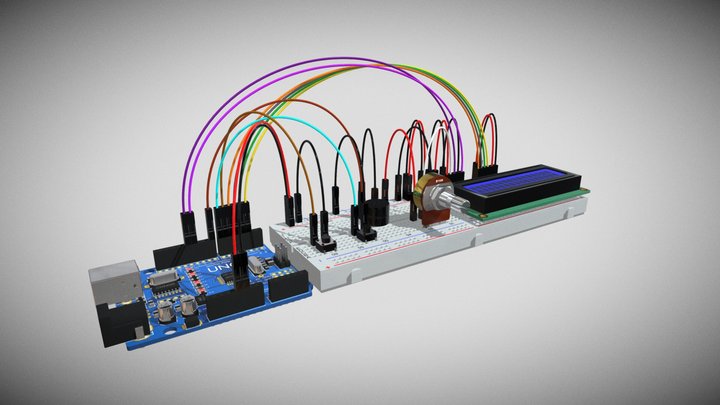 Aula 08 - Painel de Senhas - Kit 2021 – Kostenloses 3D-Modell STL