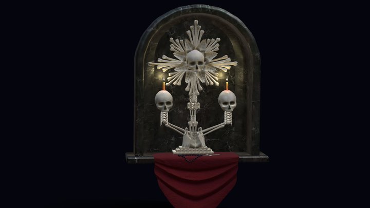 Bones candlestick 3D Model
