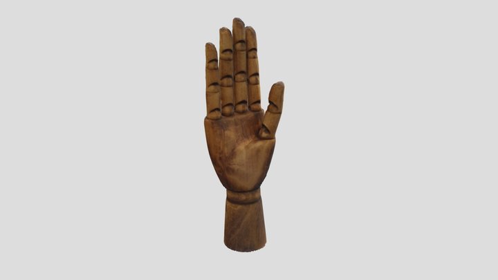 Wooden Hand Model - Reverse Modeling POLIMI 20 3D Model