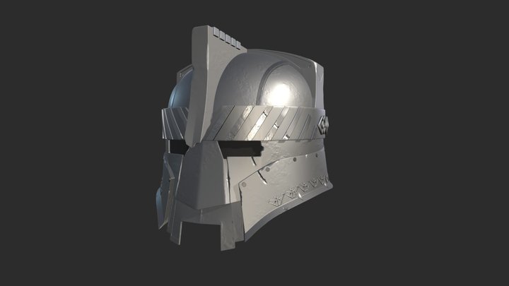 DS Dwarven Warrior Helmet 3D Model