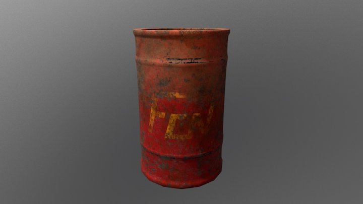 Oil barrel 3D Model