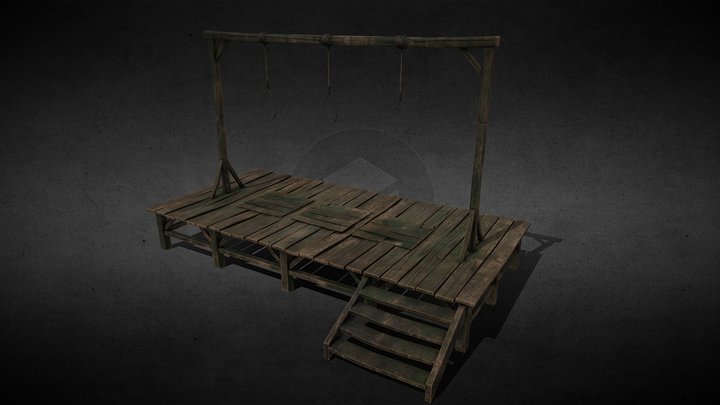 Forca / Gallows 3D Model
