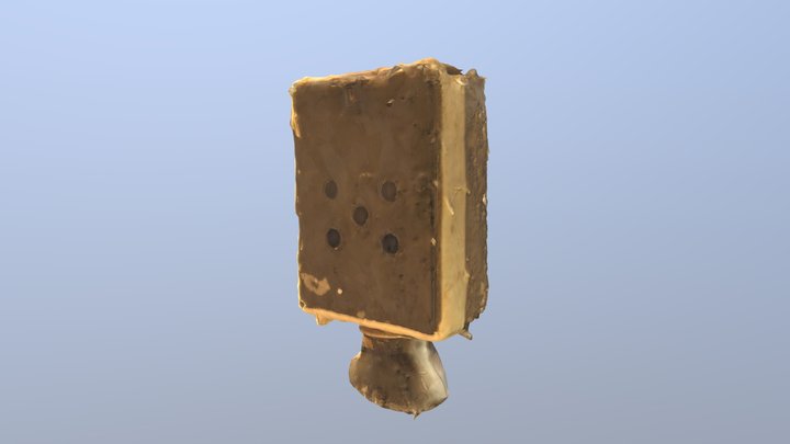 Metal and Glass Flashlight 3D Model
