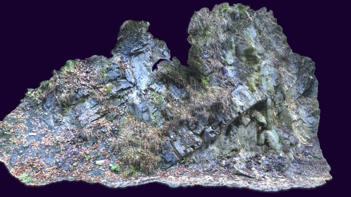 Inclined beds, Lainbach Tal, South Germany 3D Model