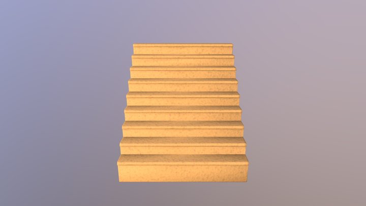 Stairs (sandstone) 3D Model