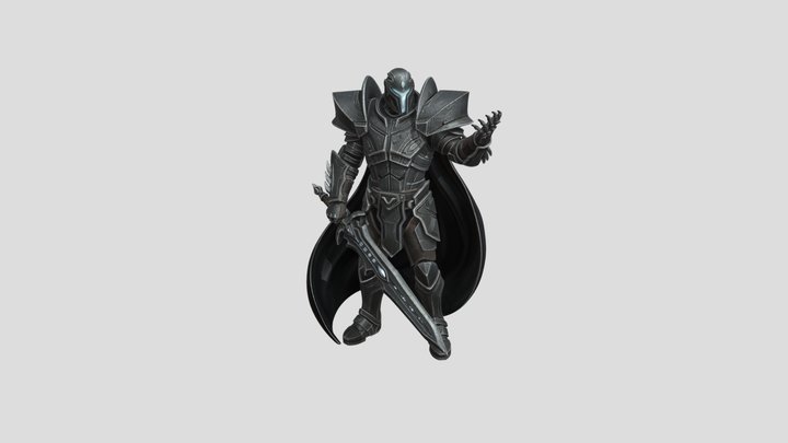 Void Knight STL Figurine | Sci-Fi Chrome Armor… – Modello 3D gratuito STL