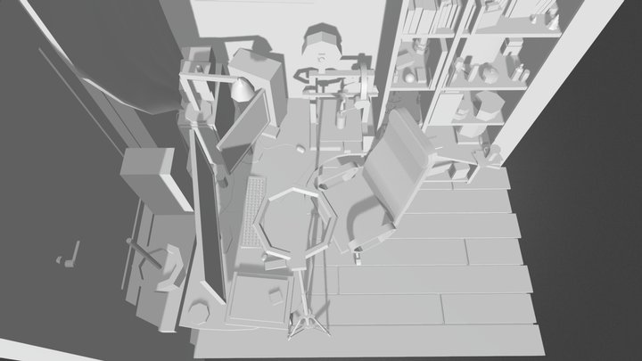 Big and small things (retry school) 3D Model