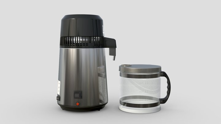 Waldent Water Distiller (Metal) Aqua-S 3D Model
