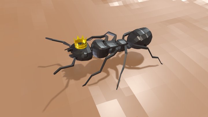 Little ant king 3D Model
