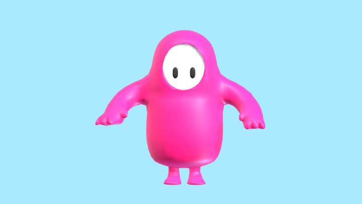 Fall Guy Pink - Bean Pink 3D Model