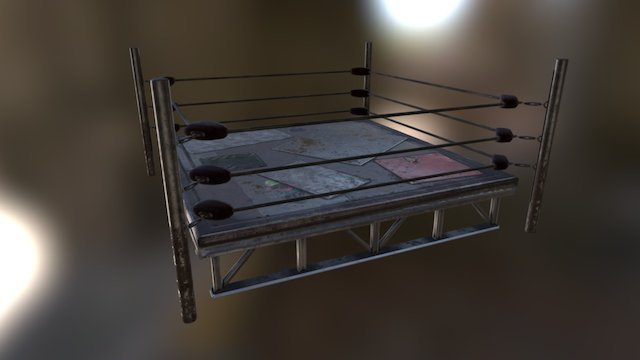 Heavy Impact Boxing Ring 3D Model