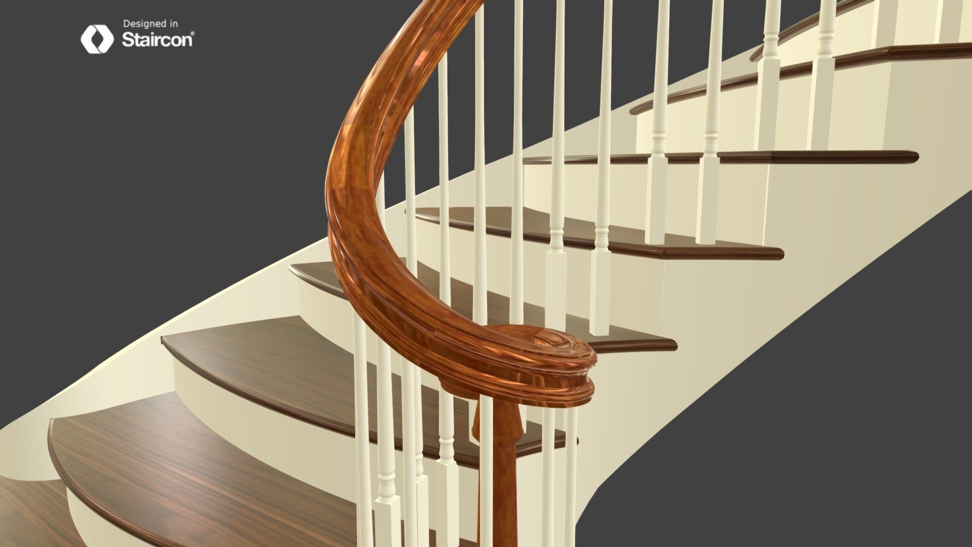 Ellipse Staircase With 6710 Ascending Volute