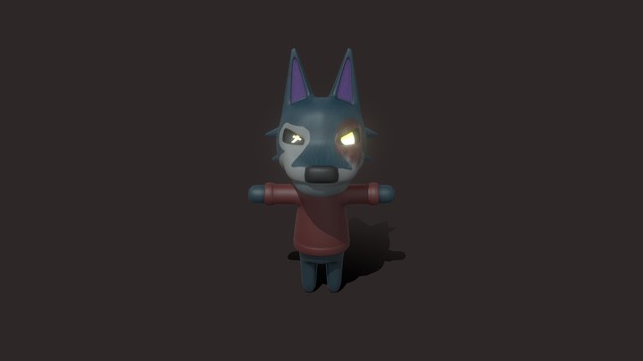 Wolfy from Animal Cursing - IGNACIO YACOBI 3D Model