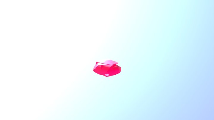 Flower petals opening low poly animation 3D Model