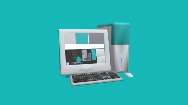 Apple iMac G3 Computer 3D Model