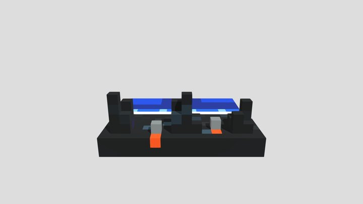 Obsidian Shore - Voxel 32x32 – Modello 3D gratuito STL