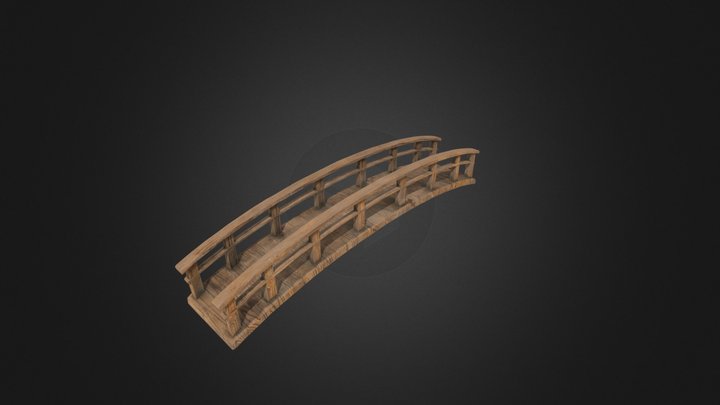 Wooden Bridge 3D Model