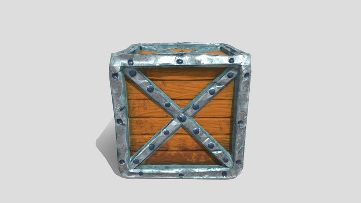 Caja Metal(Inspired from Crash Bandicoot) 3D Model